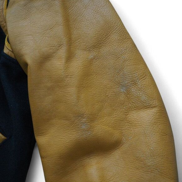 Vintage 1970s Blackhawk High School Cougars "Butch" Wool Varsity Jacket Men's 42 - Picture 12 of 13